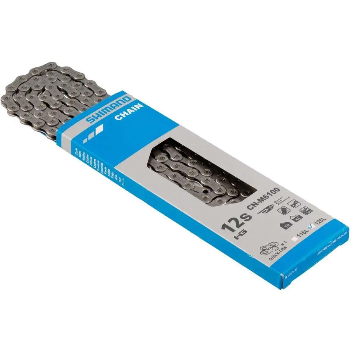Shimano Deore CN-M6100 Deore Chain with Quick Link 12-Speed 126L Silver