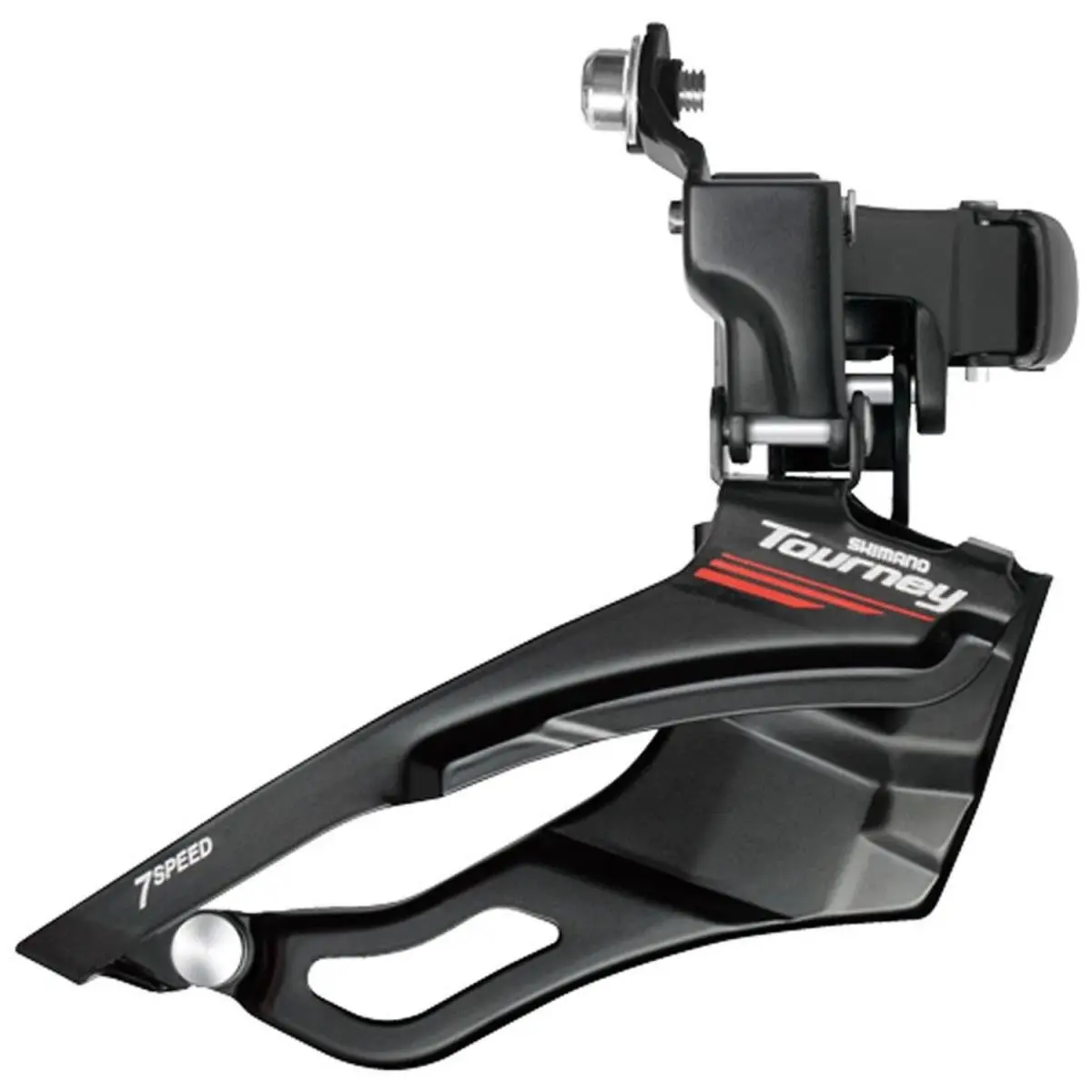 Shimano Tourney FDA073 Top Clamp Bottom Pull Front Derailleur – Black 7-8