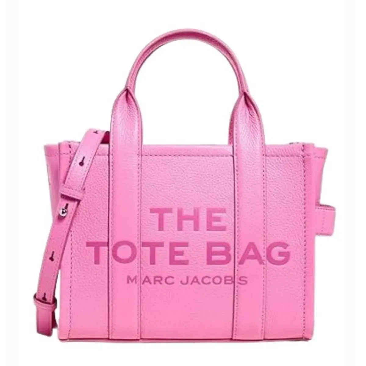 Marc Jacobs Tote Bags Female Pink Size: One Size Leather Tote Bag with Zip Pocke