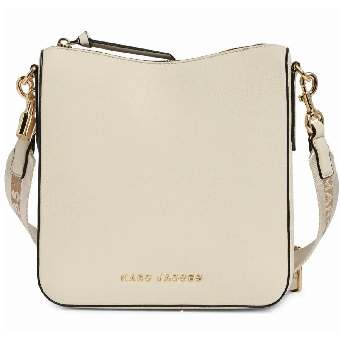 Marc Jacobs Drifter Swing Pack Crossbody Leather Bag Marshmallow