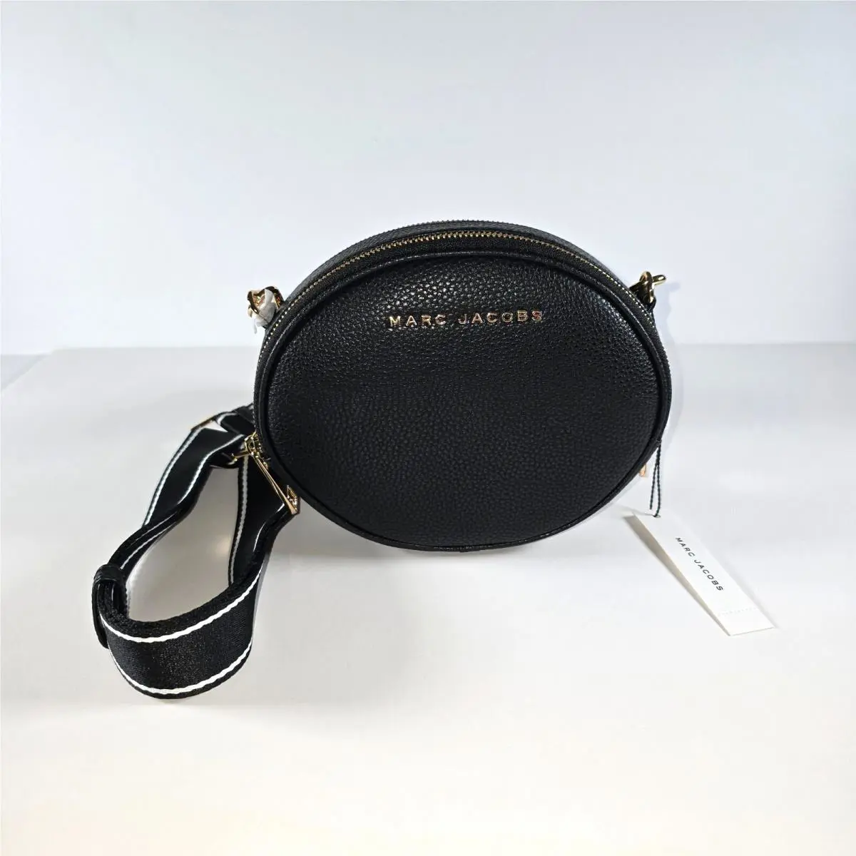 Marc Jacobs Rewind Oval Double Zip Crossbody Bag Black M0016411-001