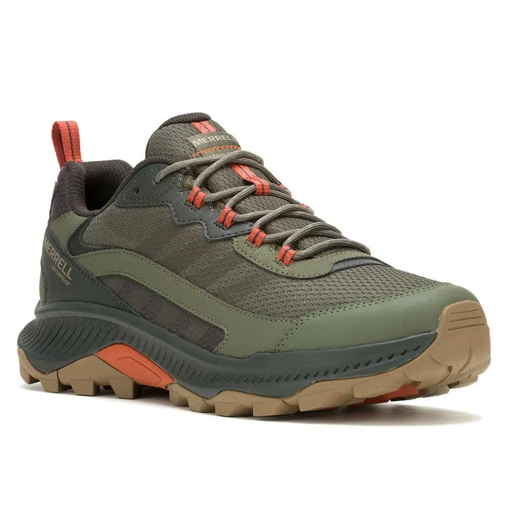Merrell Men`s Speed Strike 2 Waterproof Sneakers - Olive