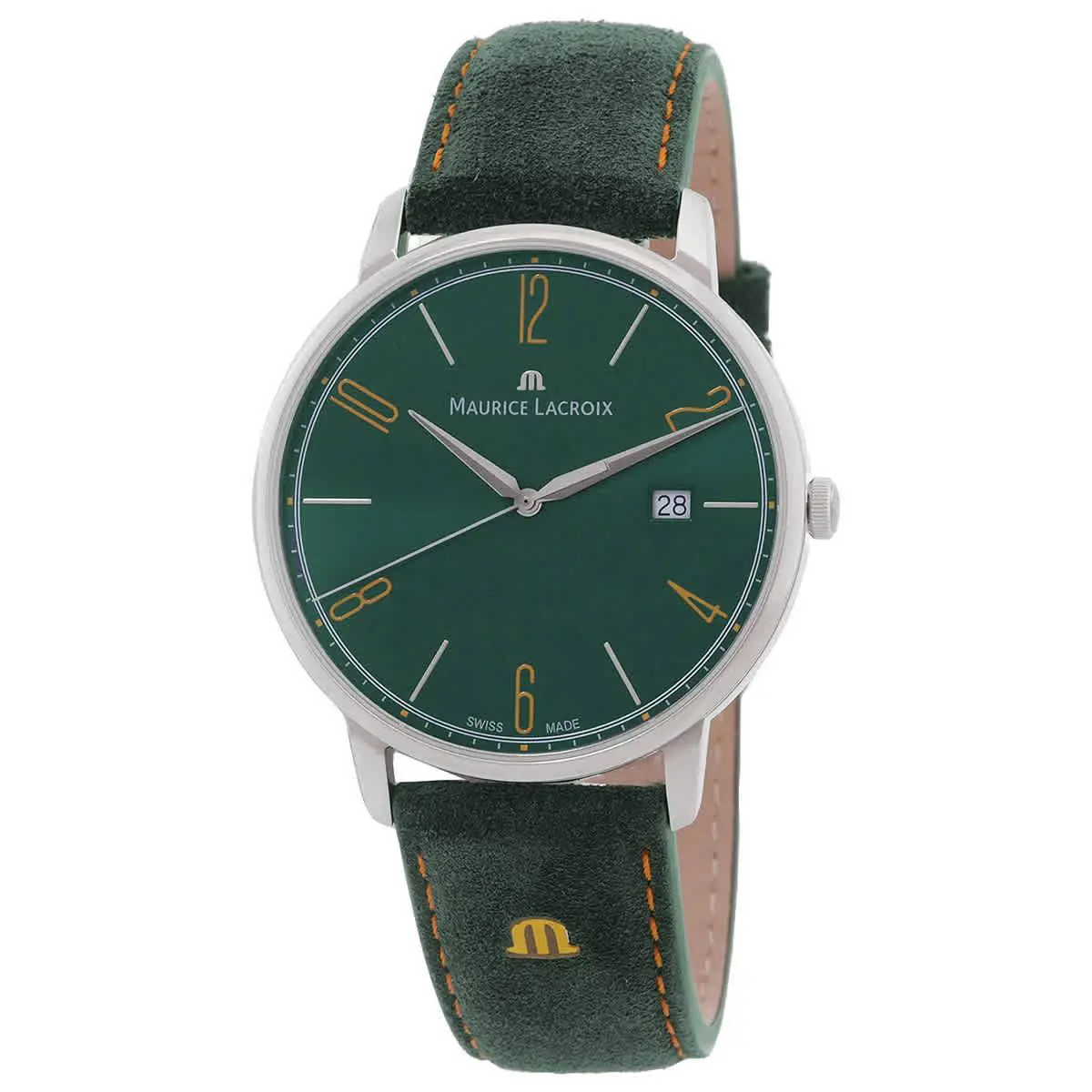 EL1118-SS001-620-5 Eliros Green Dial 40 mm Unisex Watch by Maurice Lacroix