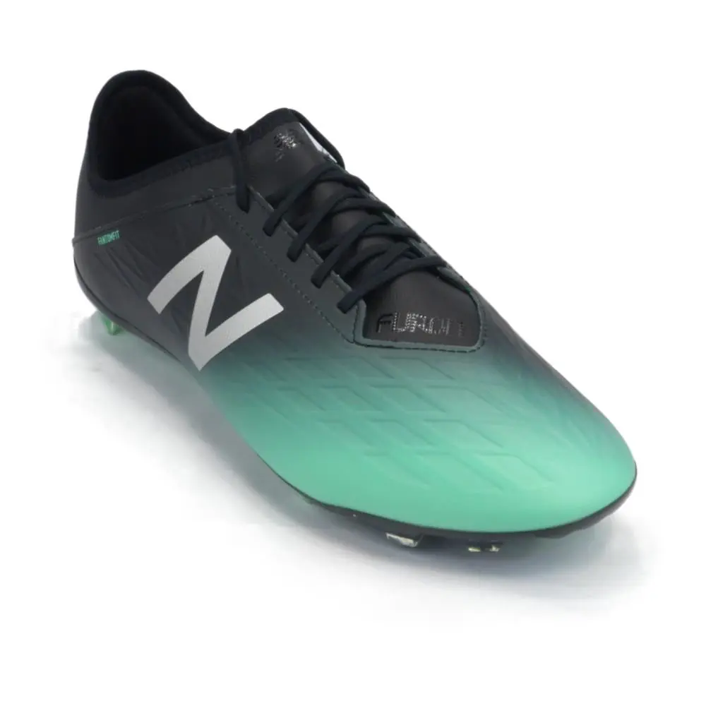 New Balance Furon v5 Destroy FG Men`s Soccer Shoes Neon Emerald/black/silver - Neon Emerald /Black Silver
