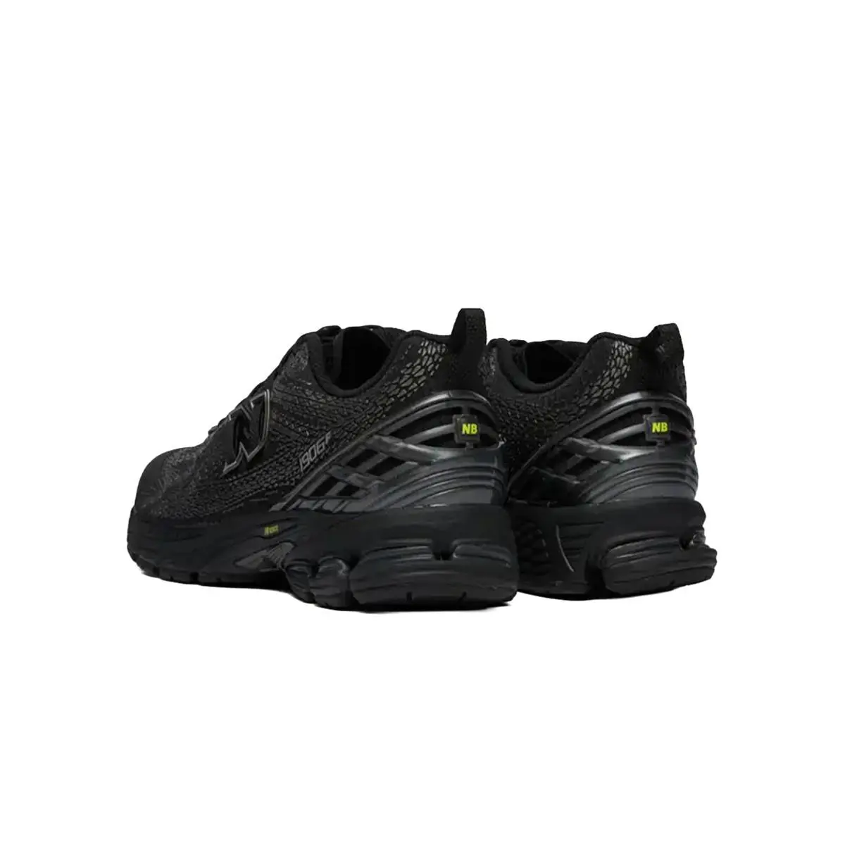 New Balance shoes - Black/White/Alkaline Green 2