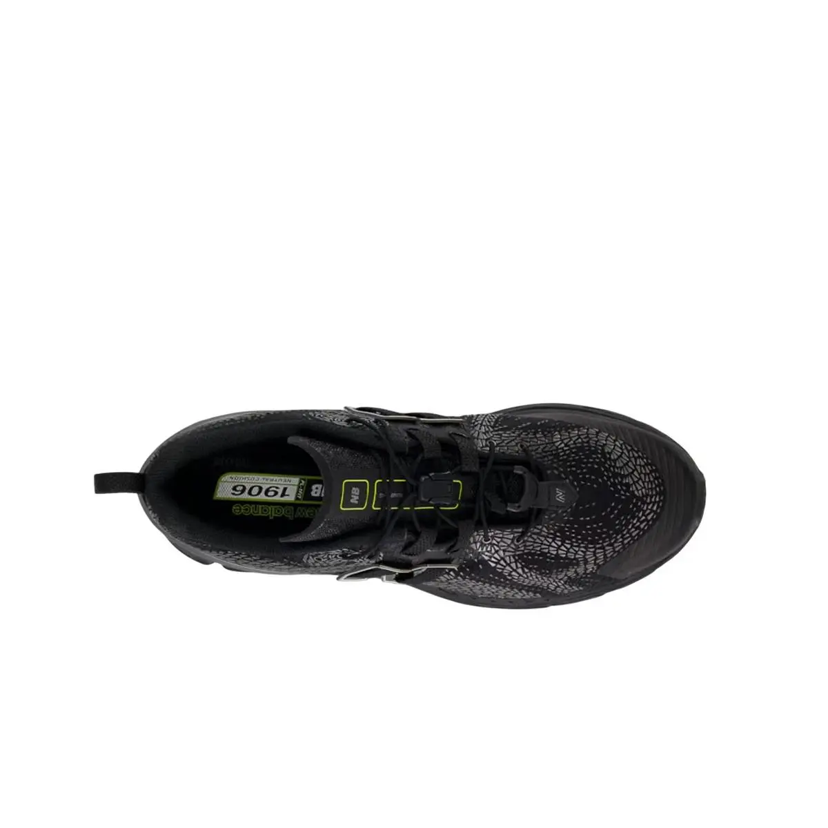 New Balance shoes - Black/White/Alkaline Green 9