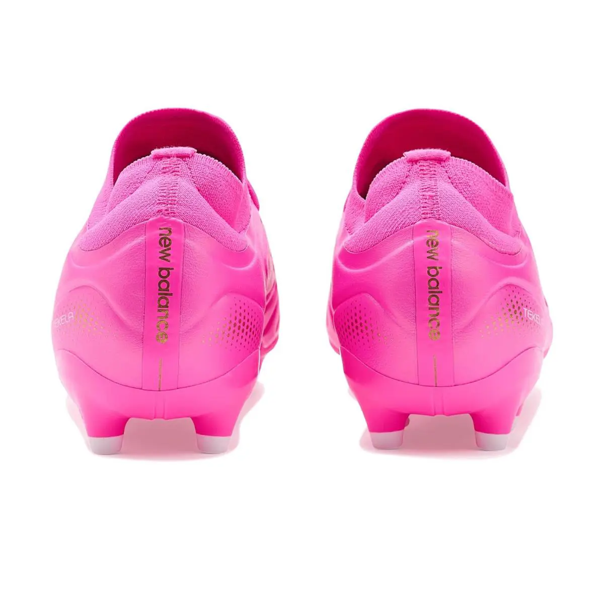 New Balance shoes - Pink Heat/Metallic Gold 5