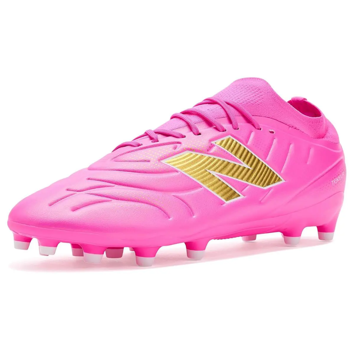 New Balance shoes - Pink Heat/Metallic Gold 6