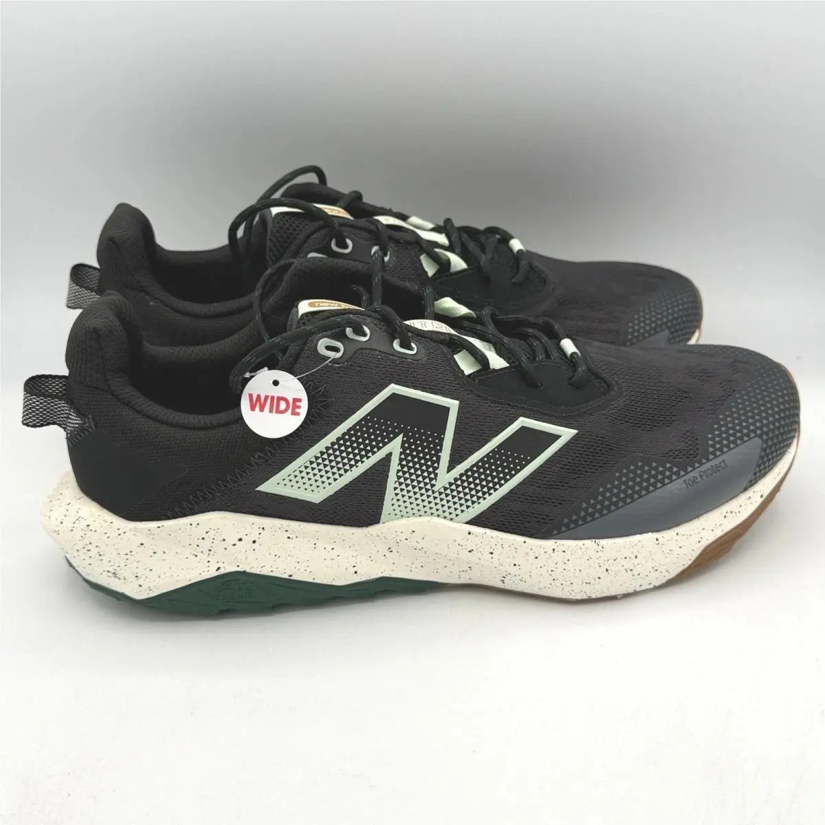 New Balance Dynasoft Nitrel v6 Trail Running Shoes Mens 11.5 4E Wide Black Green