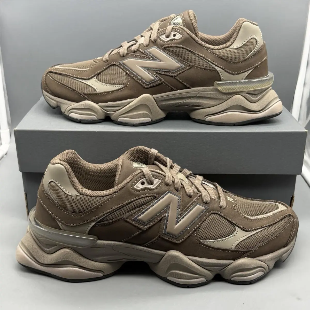 New Balance 9060 Men’s 10 Casual Athletic Lifestyle Shoes Triple Brown U9060493