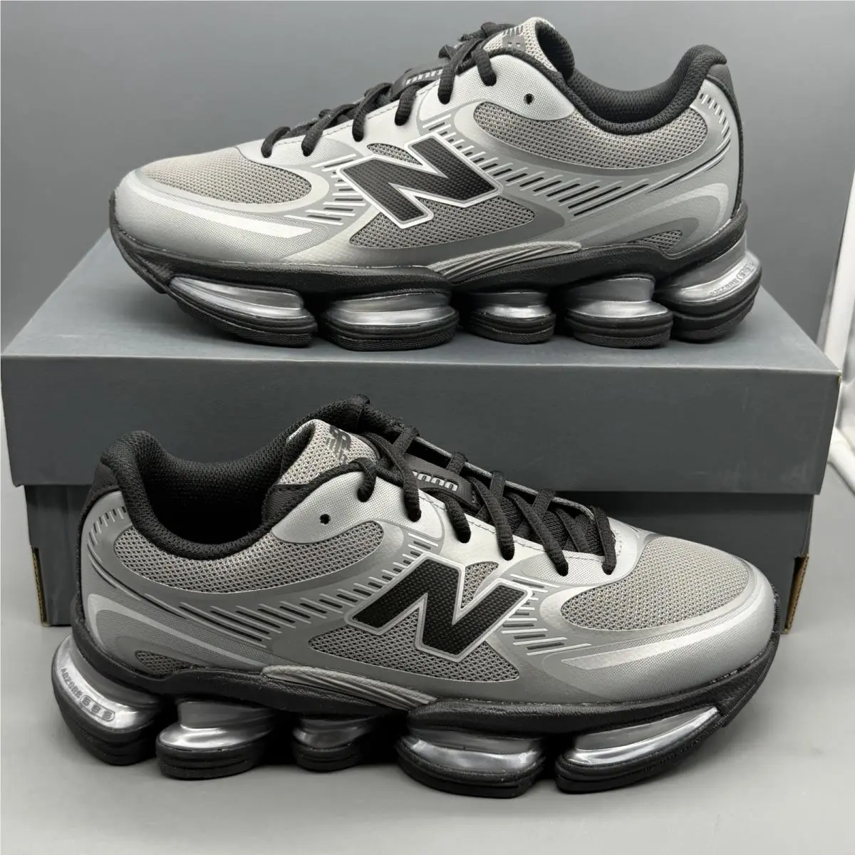 New Balance Abzorb 2000 Men’s 7.5 D Grey Black Casual Athletic Shoes U20006OU