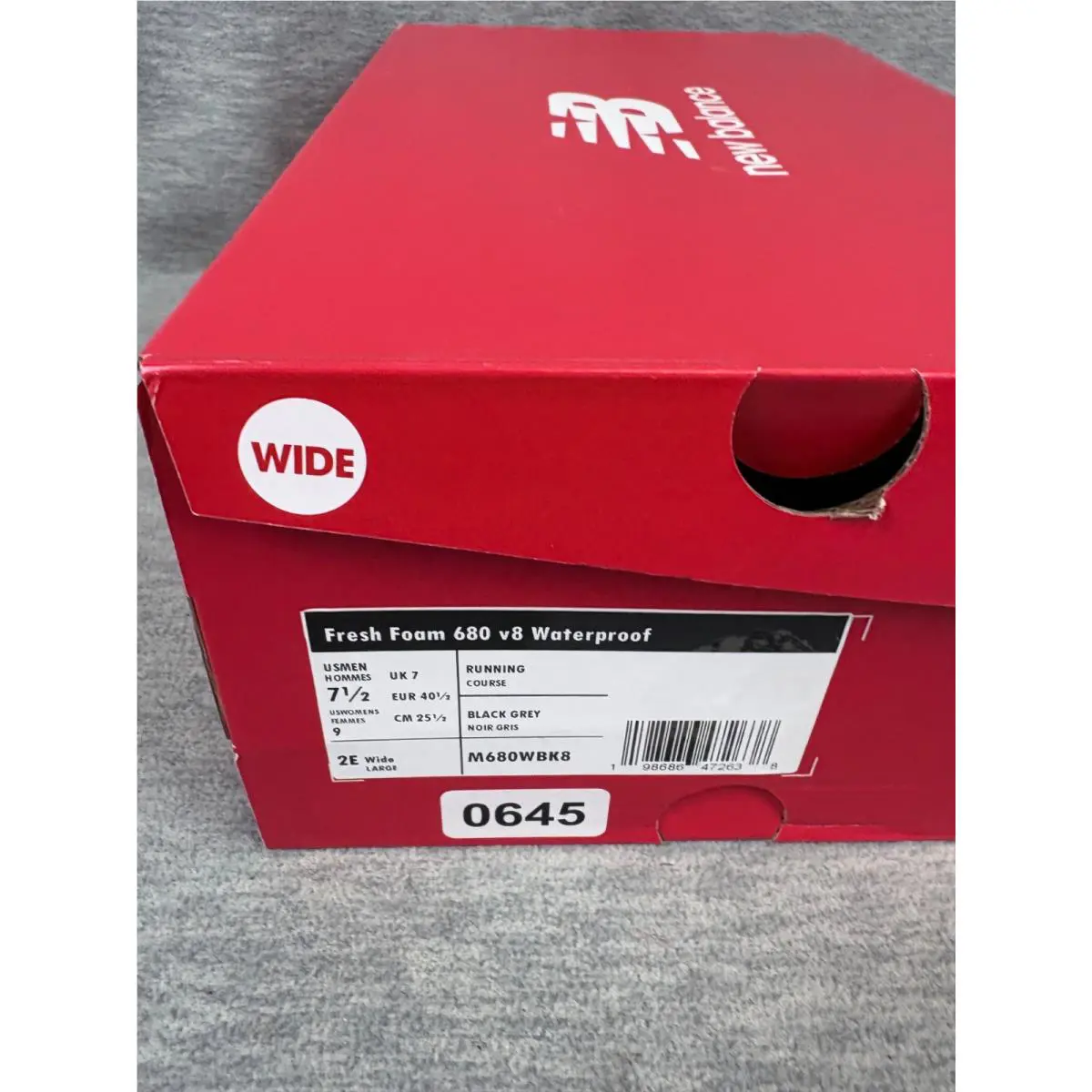 New Balance shoes - New Balance Fresh Foam 680 v8 Waterproof - M680WBK8 - Black 8