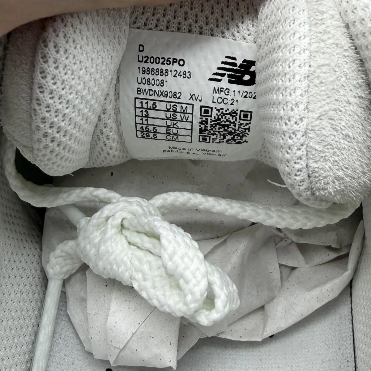 New Balance shoes - New Balance 2002R - U20025PO - White Grey (UPC: 0198688612483) 10
