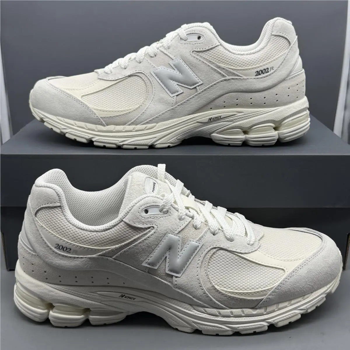 New Balance 2002R Men’s 11.5 White Grey Casual Sneakers Running Shoes U20025PO