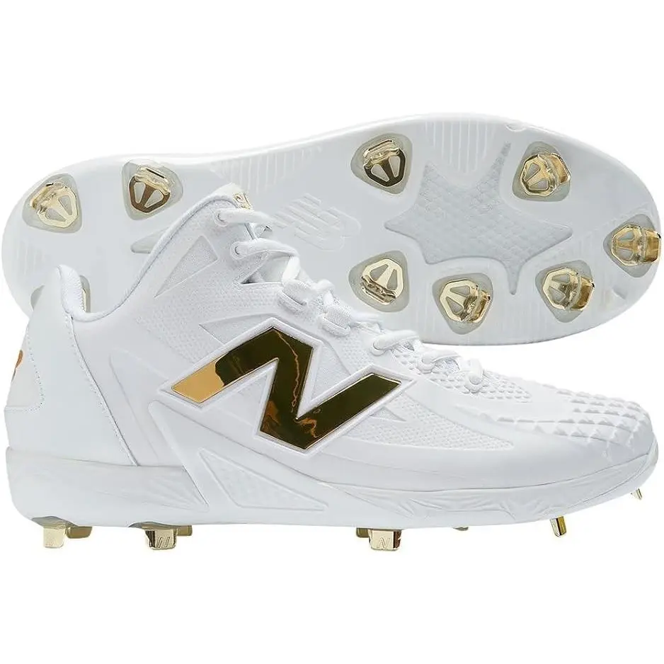 New Balance Fuelcell Ohtani 1 Size 10.5 White Gold Metal Baseball Cleats MSHOWT1