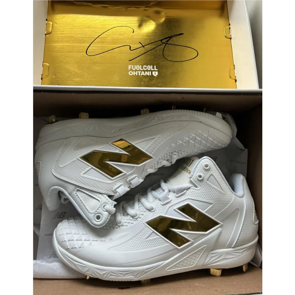 New Balance shoes - New Balance Ohtani 1 - Ohtani - MSHOWT1 - White/Metallic- Gold (UPC: 0197966485740) 3