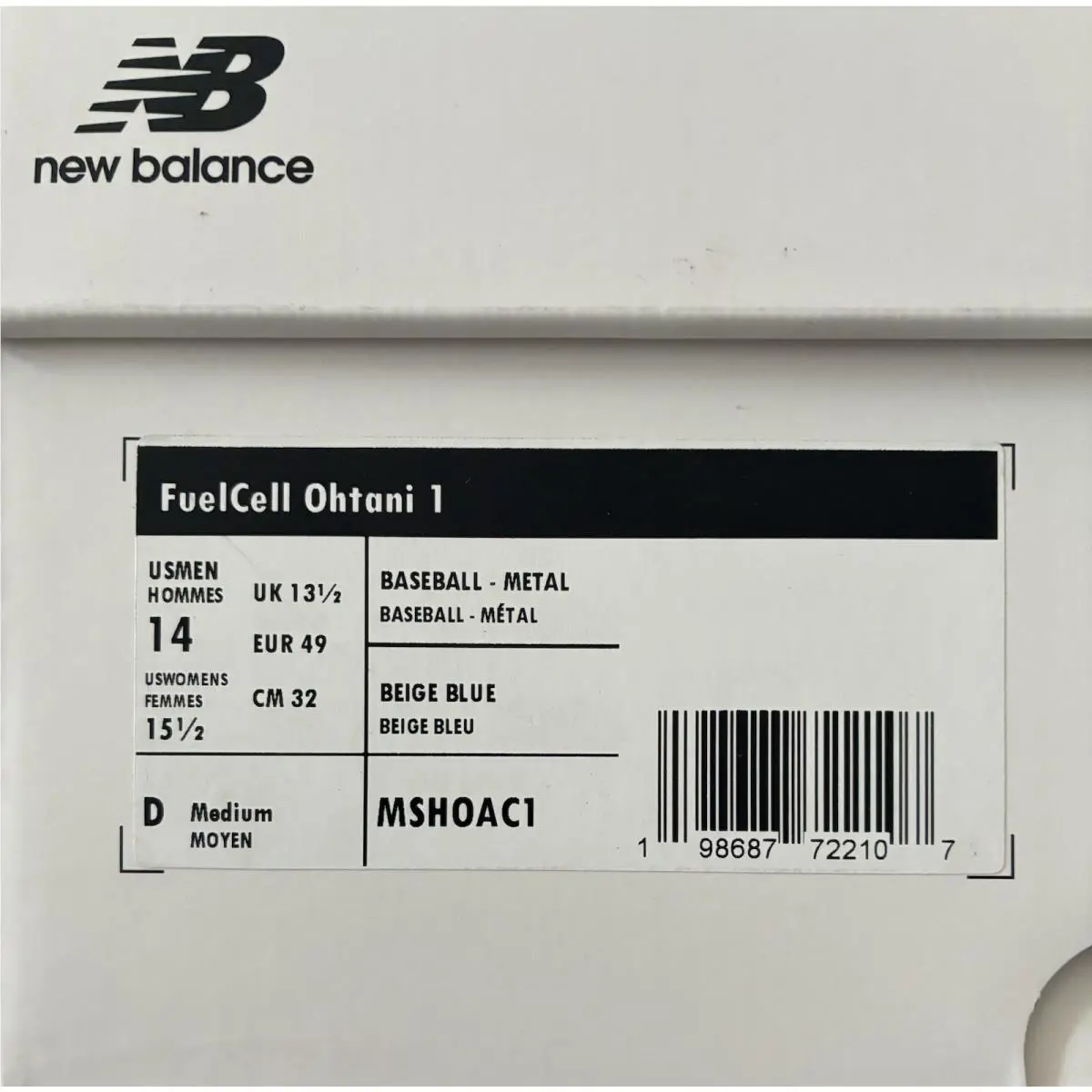 New Balance shoes - New Balance Ohtani 1 - Ohtani - MSHOAC1 - Bisque/Team Navy-Team Royal (UPC: 0198687722107) 3