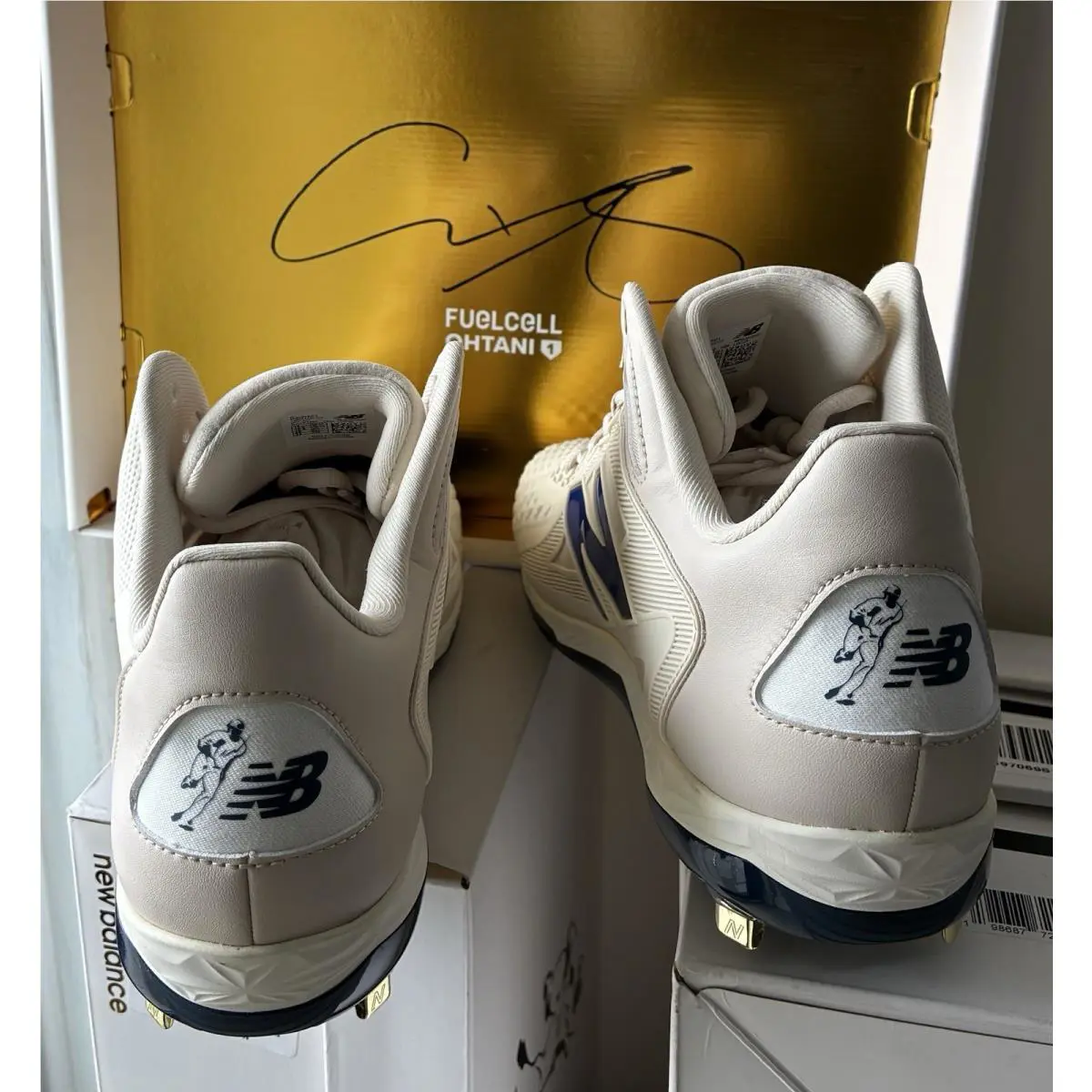 New Balance shoes - New Balance Ohtani 1 - Ohtani - MSHOAC1 - Bisque/Team Navy-Team Royal (UPC: 0198687722107) 1