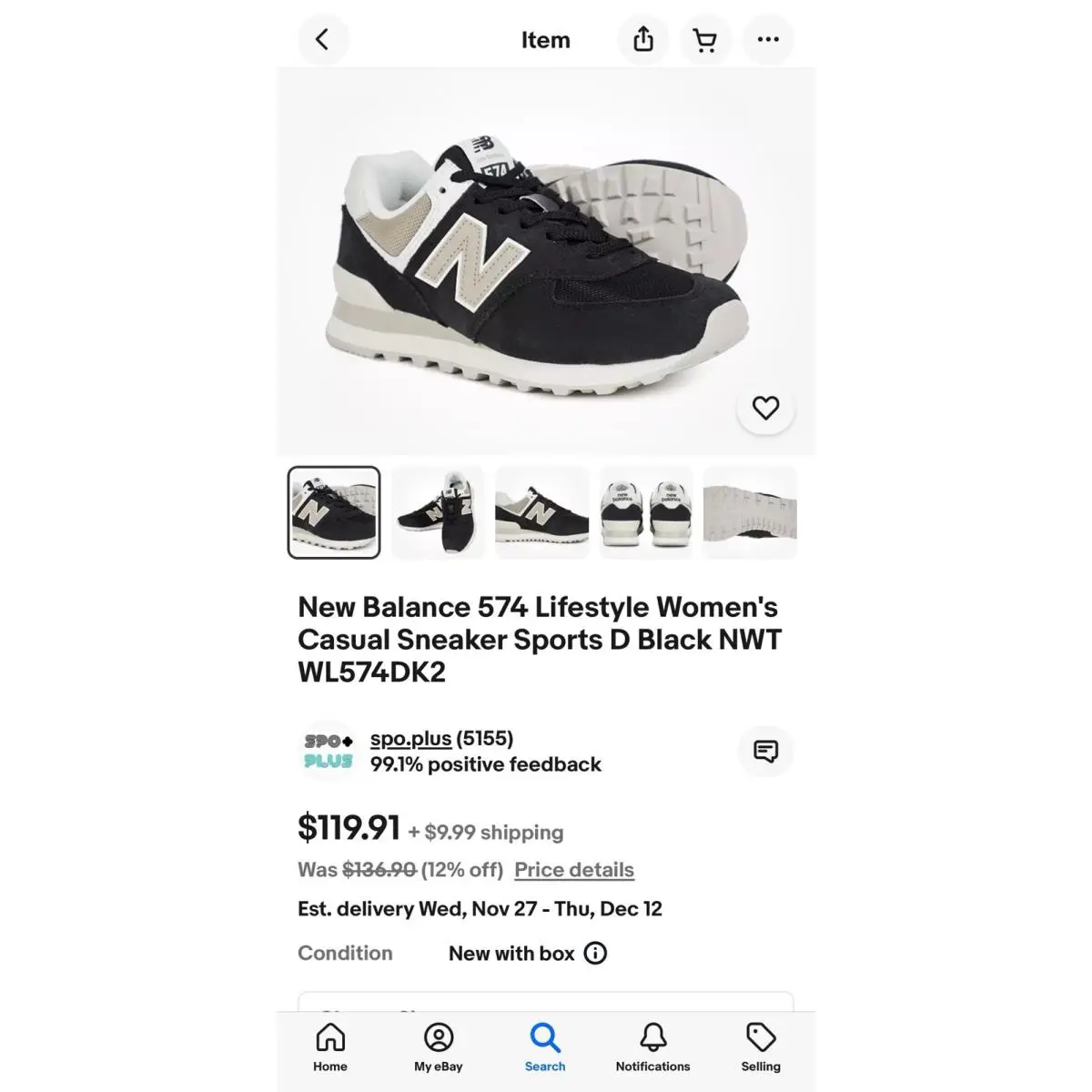 New Balance shoes - New Balance 574 - WL574XEC - Black 11