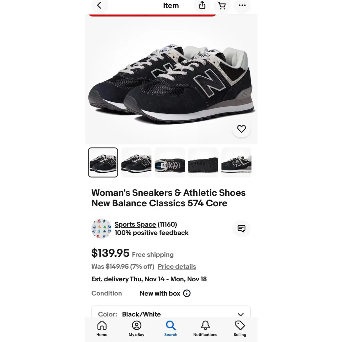 New Balance shoes - New Balance 574 - WL574XEC - Black 12