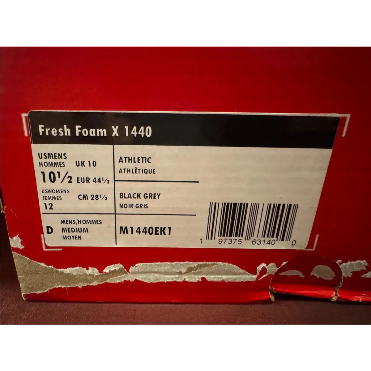 New Balance shoes - New Balance Fresh Foam 1440 - M1440EK1 - Multicolor, Manufacturer: Black and Gray (UPC: 197375631400) 0