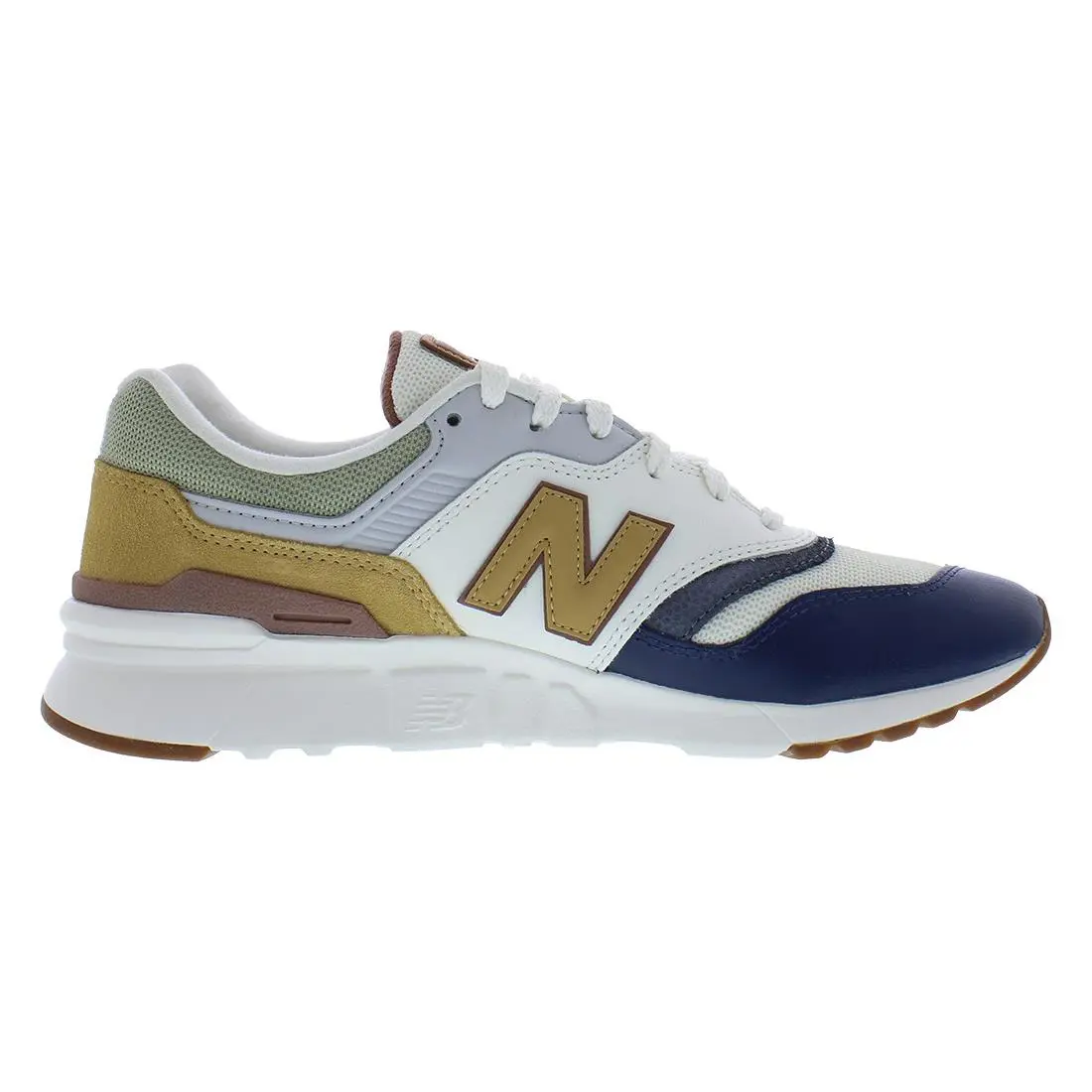 New Balance shoes - White/Brown, Main: Multi-Colored (UPC: 197966635510) 1