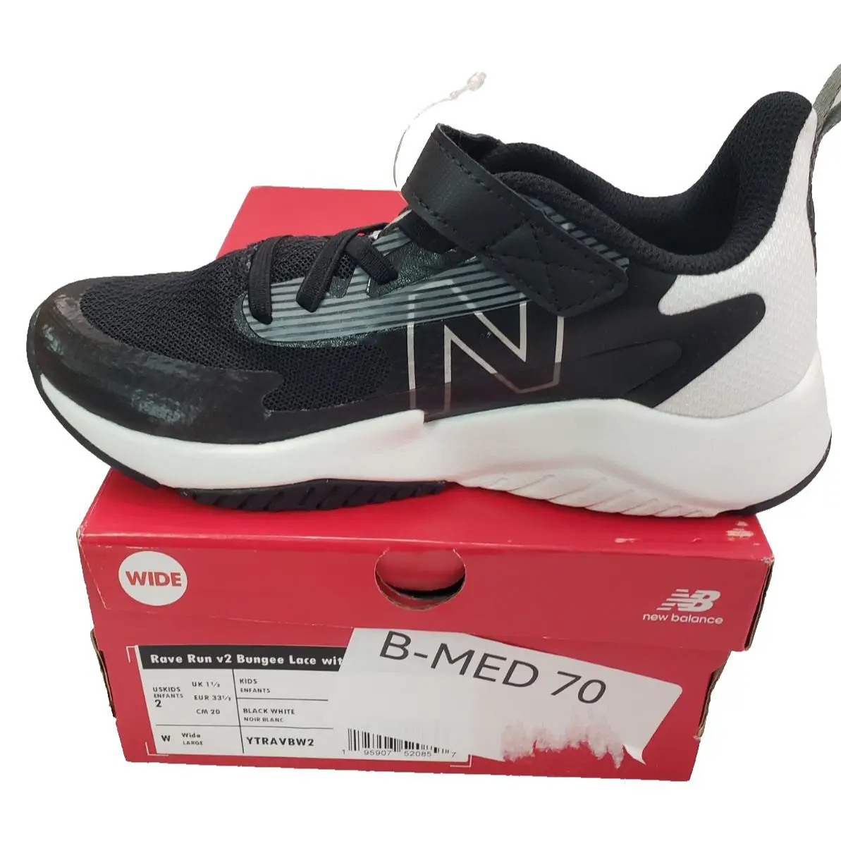 New Balance shoes - Black/White (UPC: 195907520857) 5