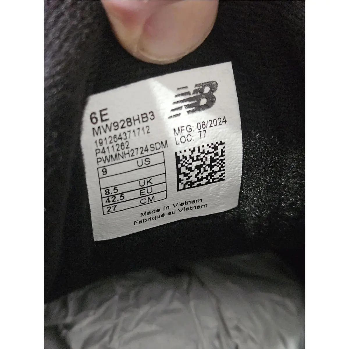 New Balance shoes - New Balance 928V3 - MW92HB3 - Black (UPC: 191264371712) 4