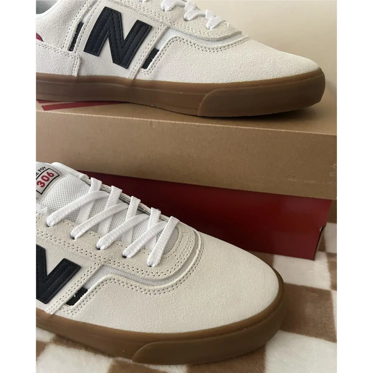 New Balance shoes - New Balance Numeric 306 - Numeric - NM306TPO - Black/White/Gum 3