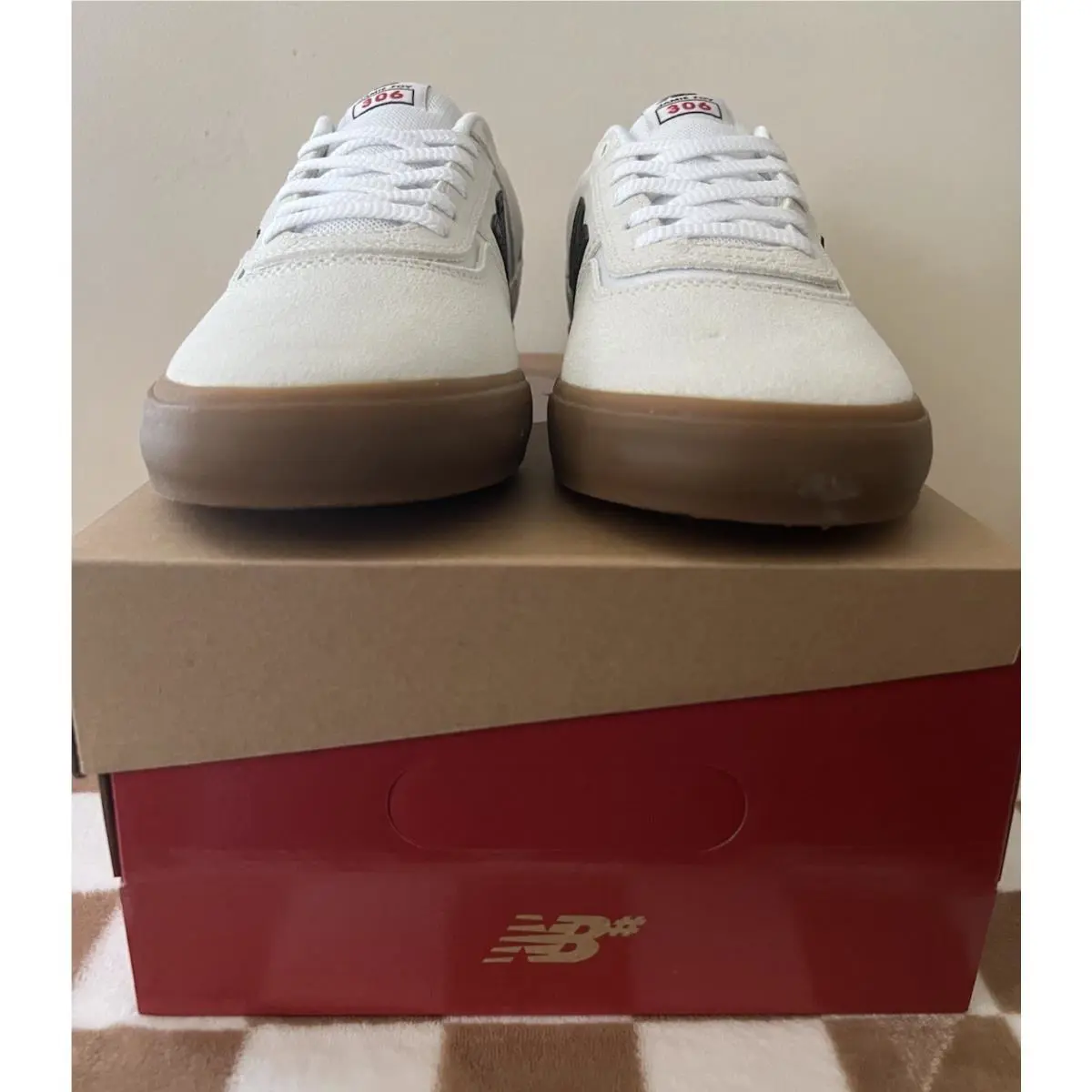 New Balance shoes - New Balance Numeric 306 - Numeric - NM306TPO - Black/White/Gum 6