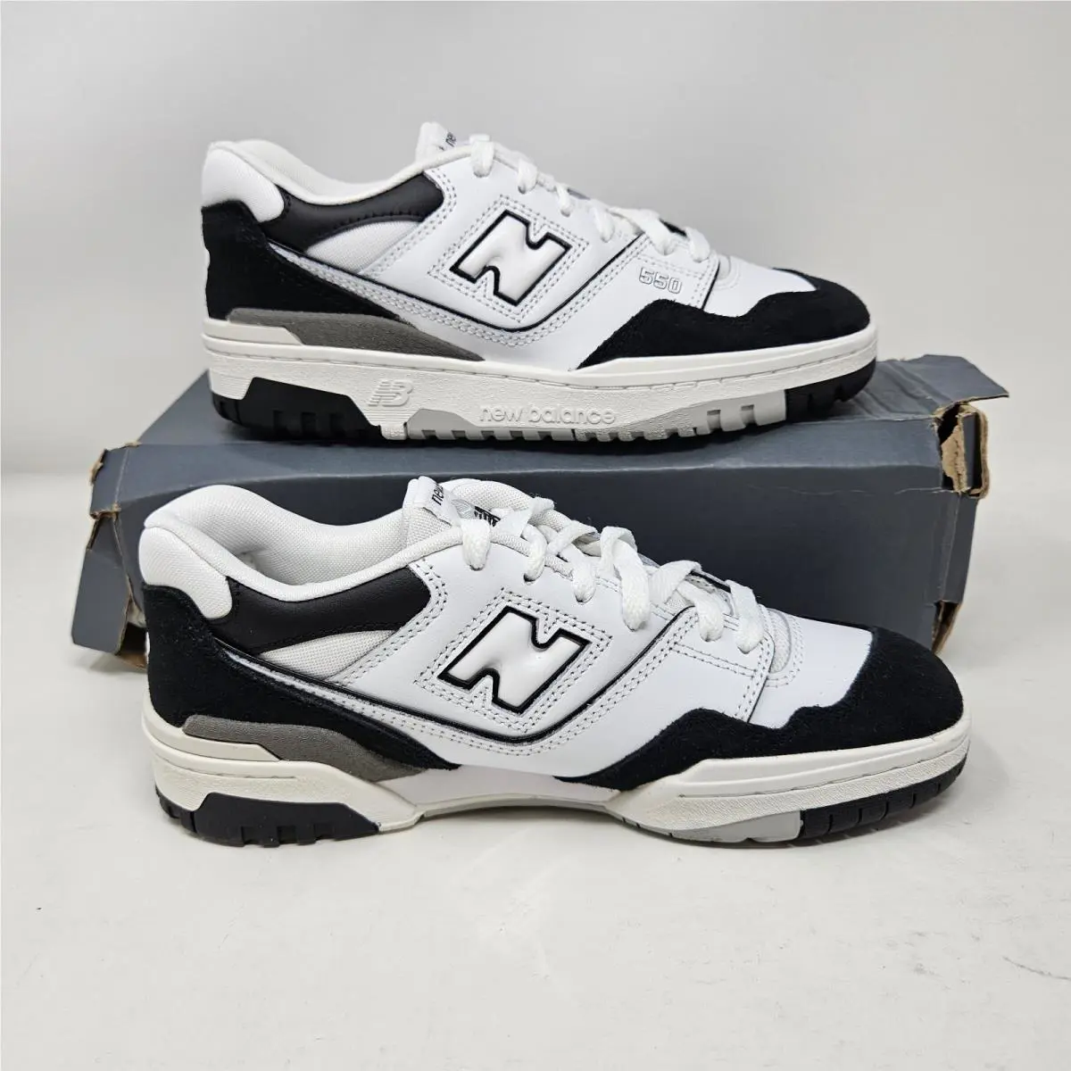 New Balance shoes - New Balance 550 - White/Black/Rain Cloud (UPC: 196307271073) 0