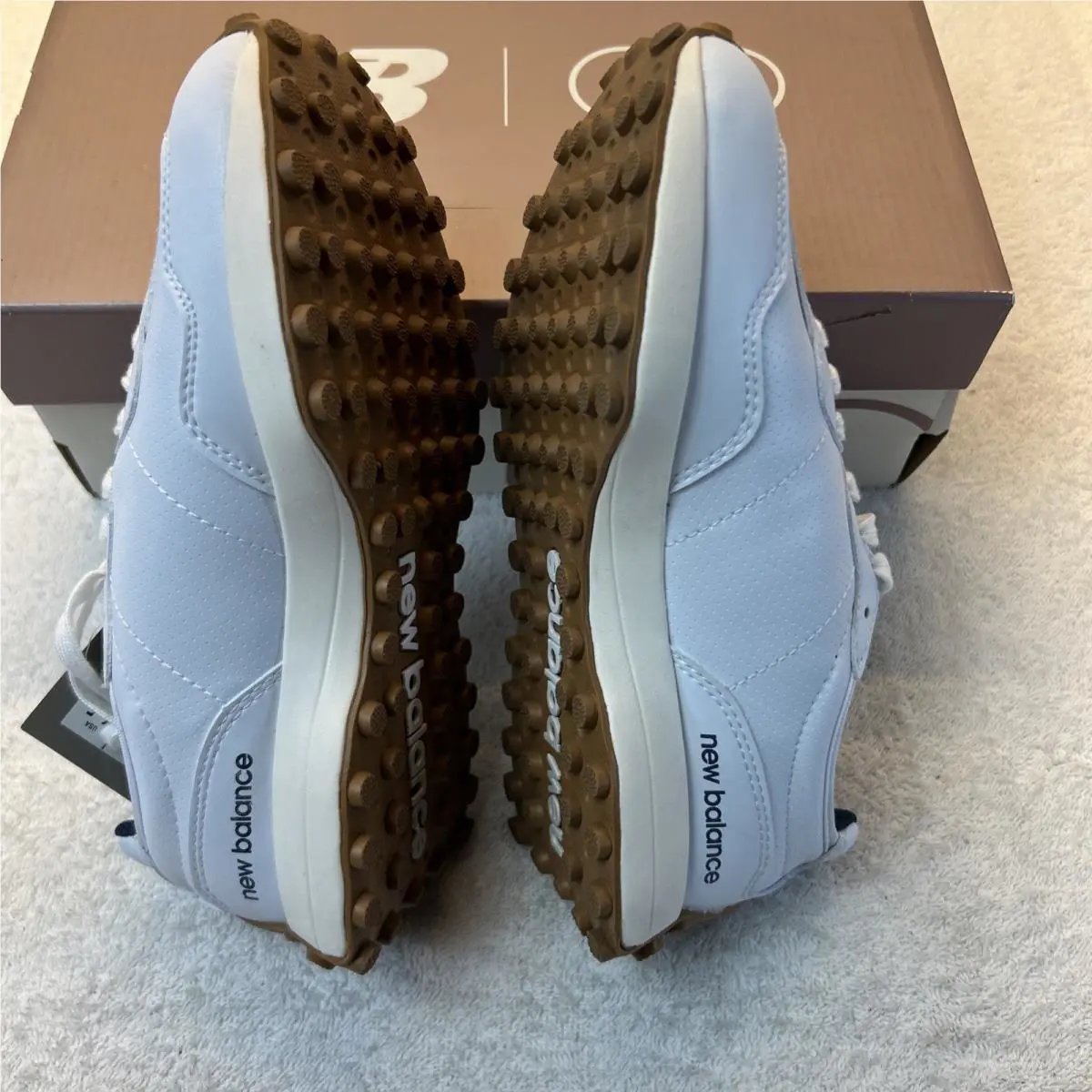 New Balance shoes - New Balance 327 - White Tan Logo 1