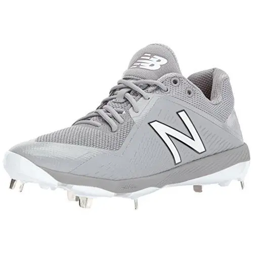 New Balance Men`s 4040 V4 Metal Baseball Shoes Grey White Size 6 D