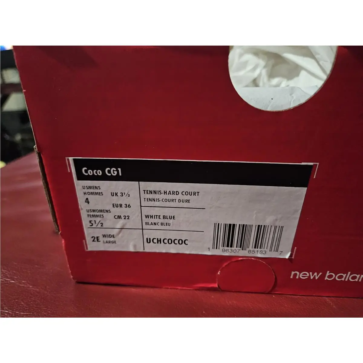 New Balance shoes - New Balance Coco CG1 - Coco - UCHCOCOC - White (UPC: 196307651943) 10
