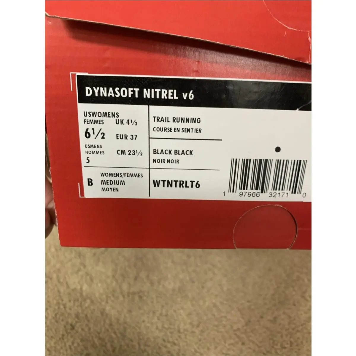 New Balance shoes - New Balance Dynasoft Nitrel v6 - WTNTRLT6 - Black/Cyber Jade 5