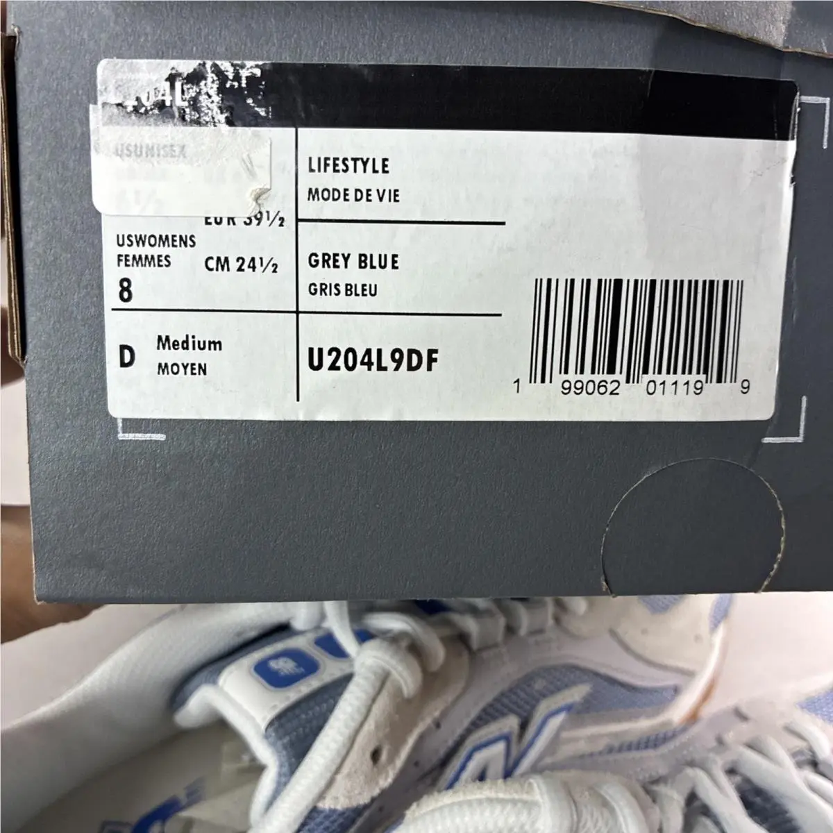 New Balance shoes - New Balance 204L - U204L9DF - Gray, Blue 5