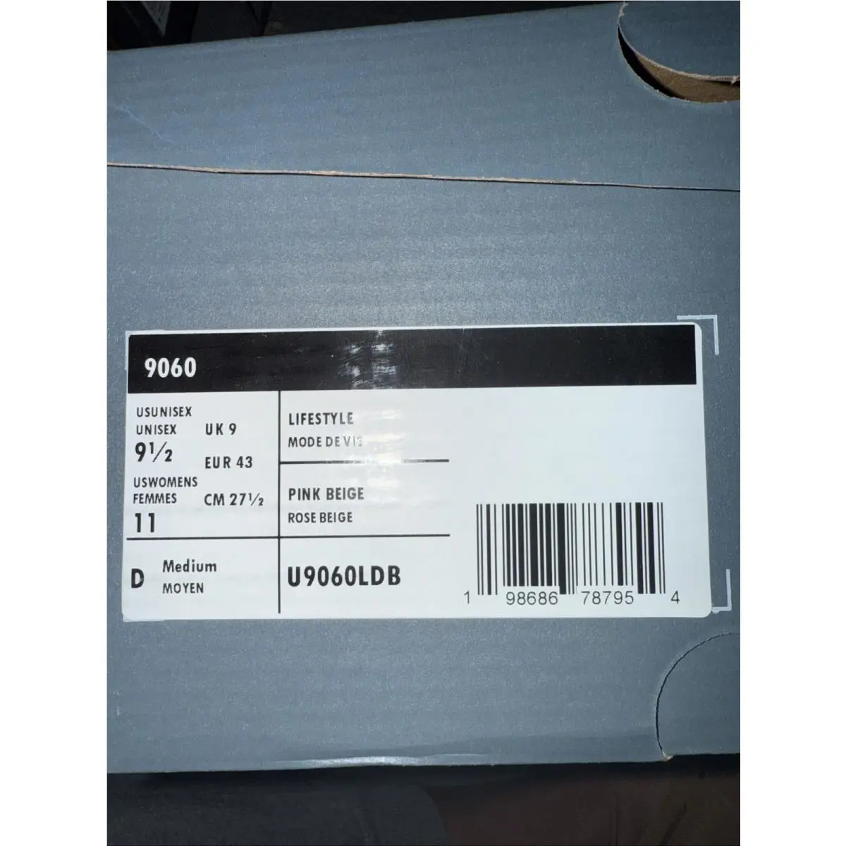 New Balance shoes - New Balance 9060 - U9060LDB - Pink (UPC: 198686787954) 4