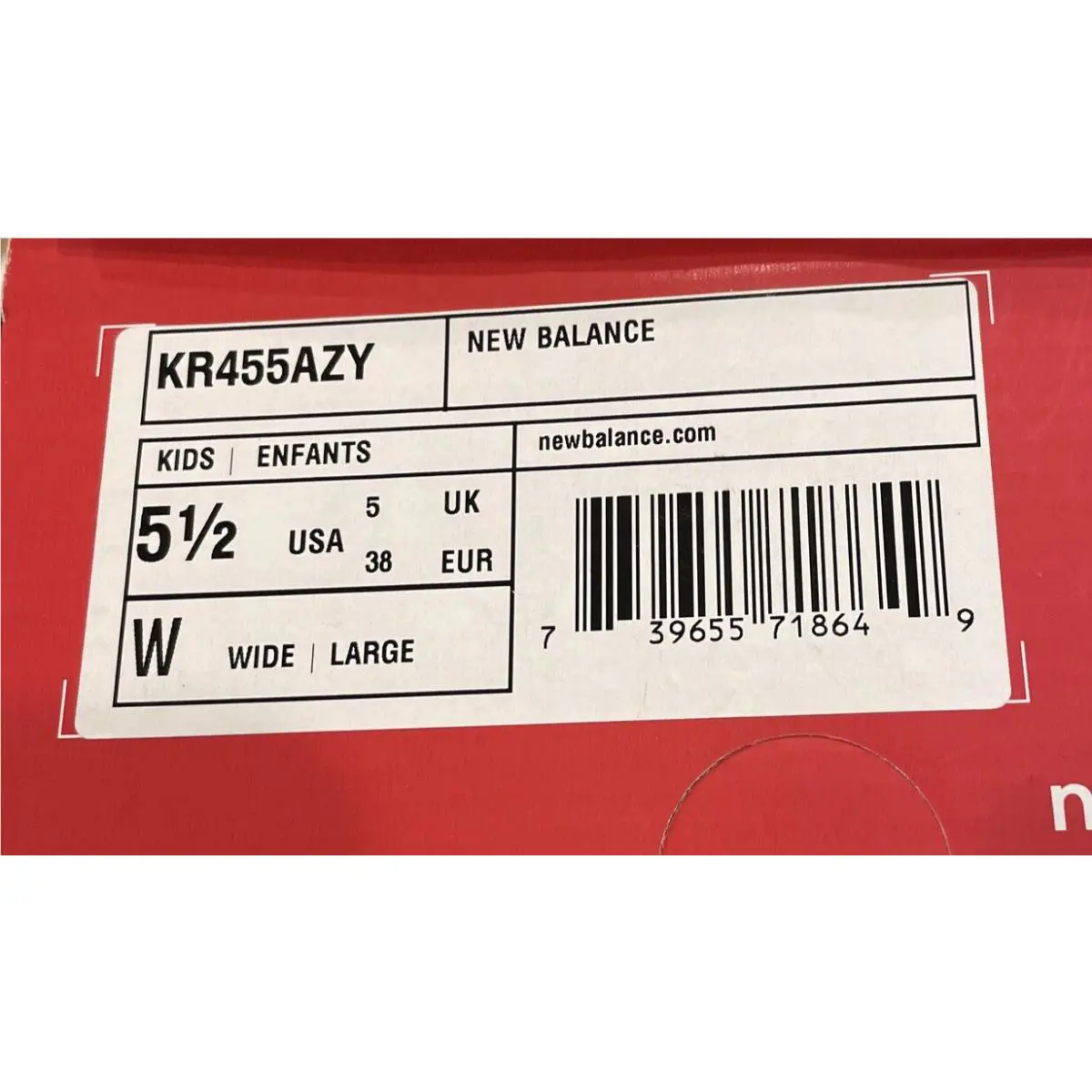 New Balance shoes - New Balance 455 - 455AZY - Ozone Blue/Metallic (UPC: 0739655718649) 5