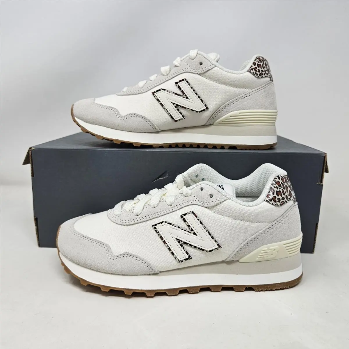 New Balance 515v3 `leopard White` Comfy Casual Shoes / WL515SO3 / Women`s Size 5
