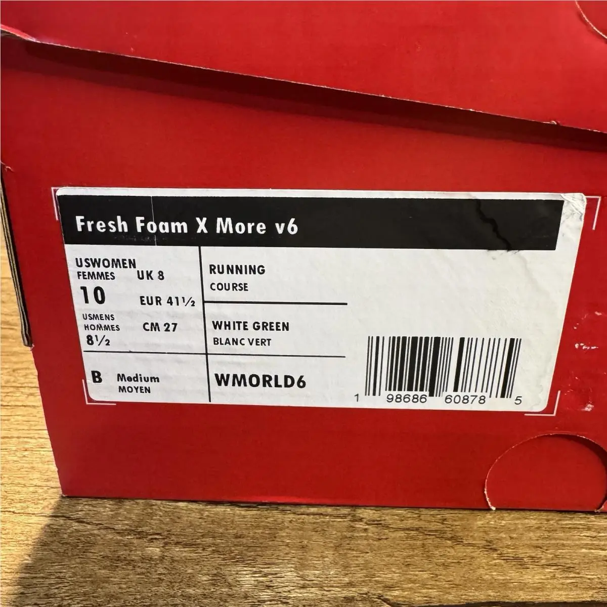 New Balance shoes - New Balance Fresh Foam X More V6 - WMORLD6 - SEA SALT with LAB GREEN and Frosted Glass 0