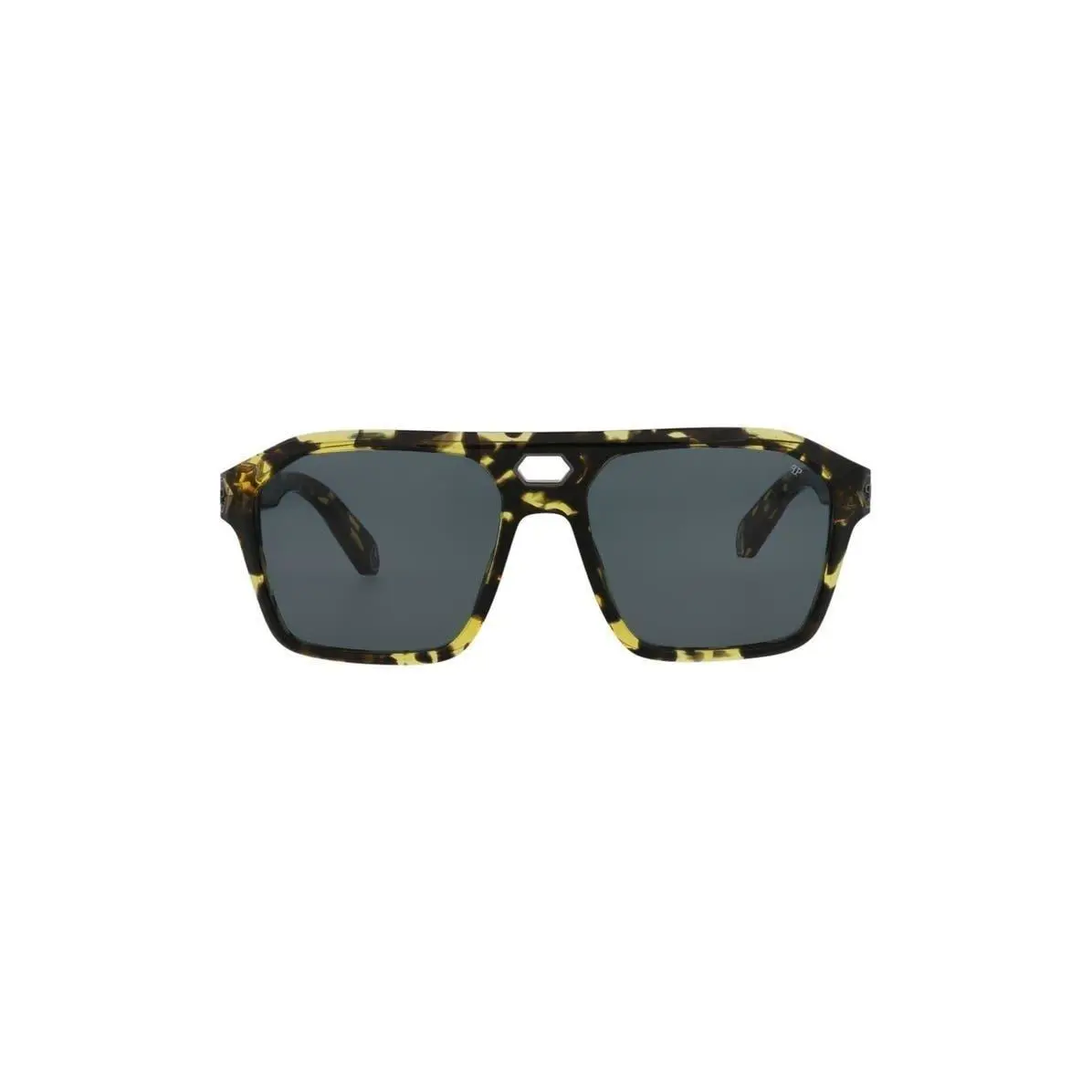 Men 57mm Aviator Sunglasses Havana Smoke by Philipp Plein