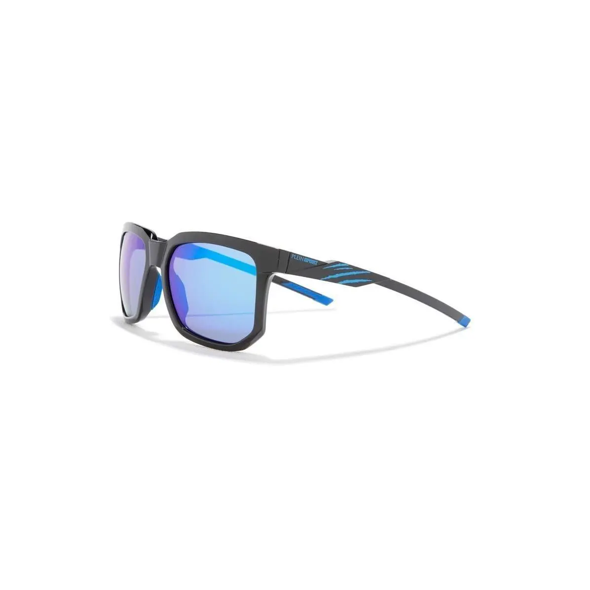 Philipp Plein Men Sport 56mm Square Sunglasses Black Black Blue