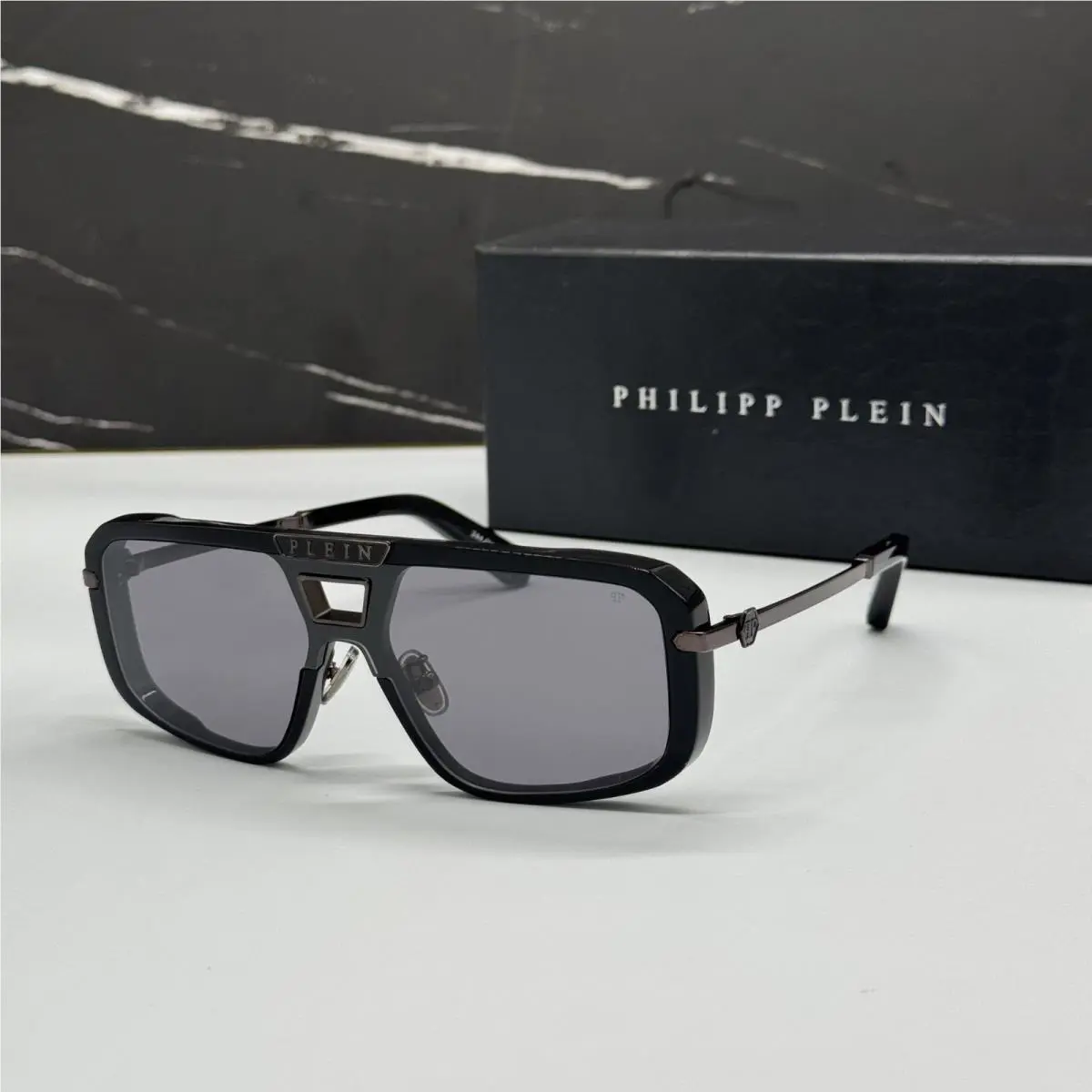 Philipp Plein SPP008M 700X Black Men Sunglasses