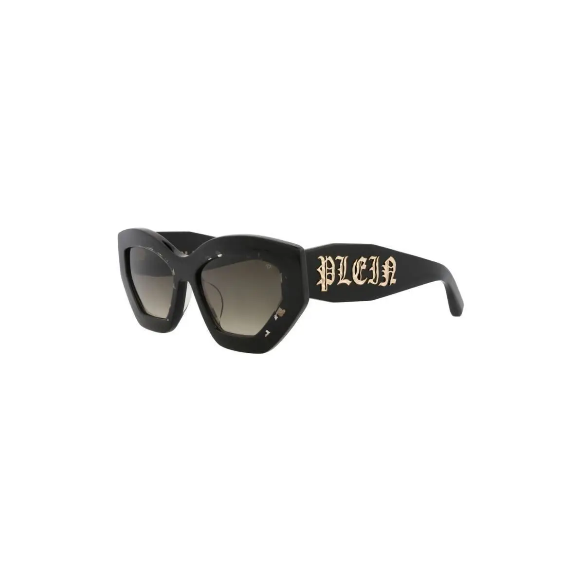 Women 55mm Cat Eye Sunglasses Black Black Green by Philipp Plein