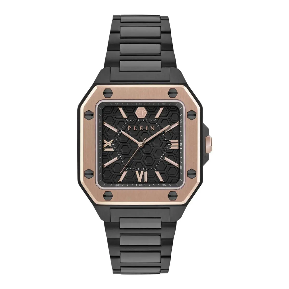 Philipp Plein Mens Black 42mm Bracelet Fashion Watch