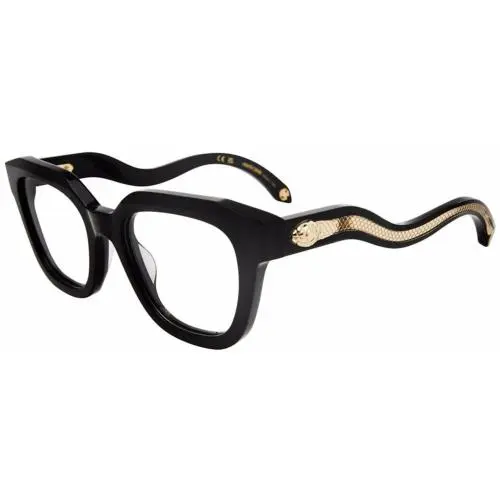 VRC071 0700 Eyeglasses Women`s Black Full Rim Square Shape 51mm by Roberto Cavalli