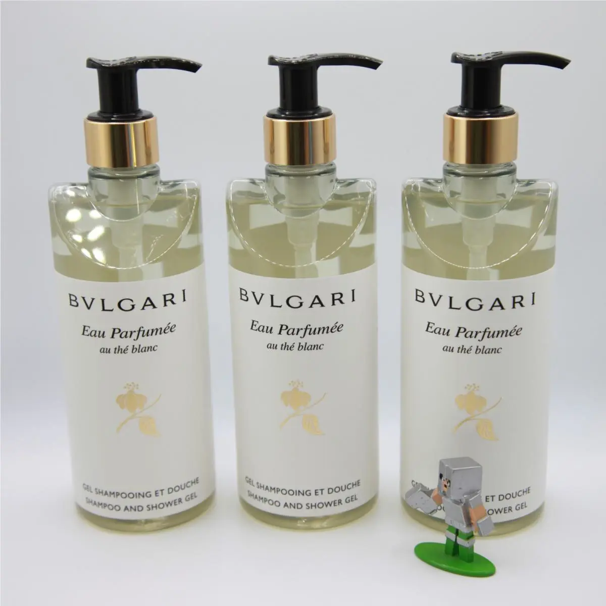 Bvlgari Eau Parfumee au The Blanc Shampoo and Shower Gel Pack of 3 3x10oz