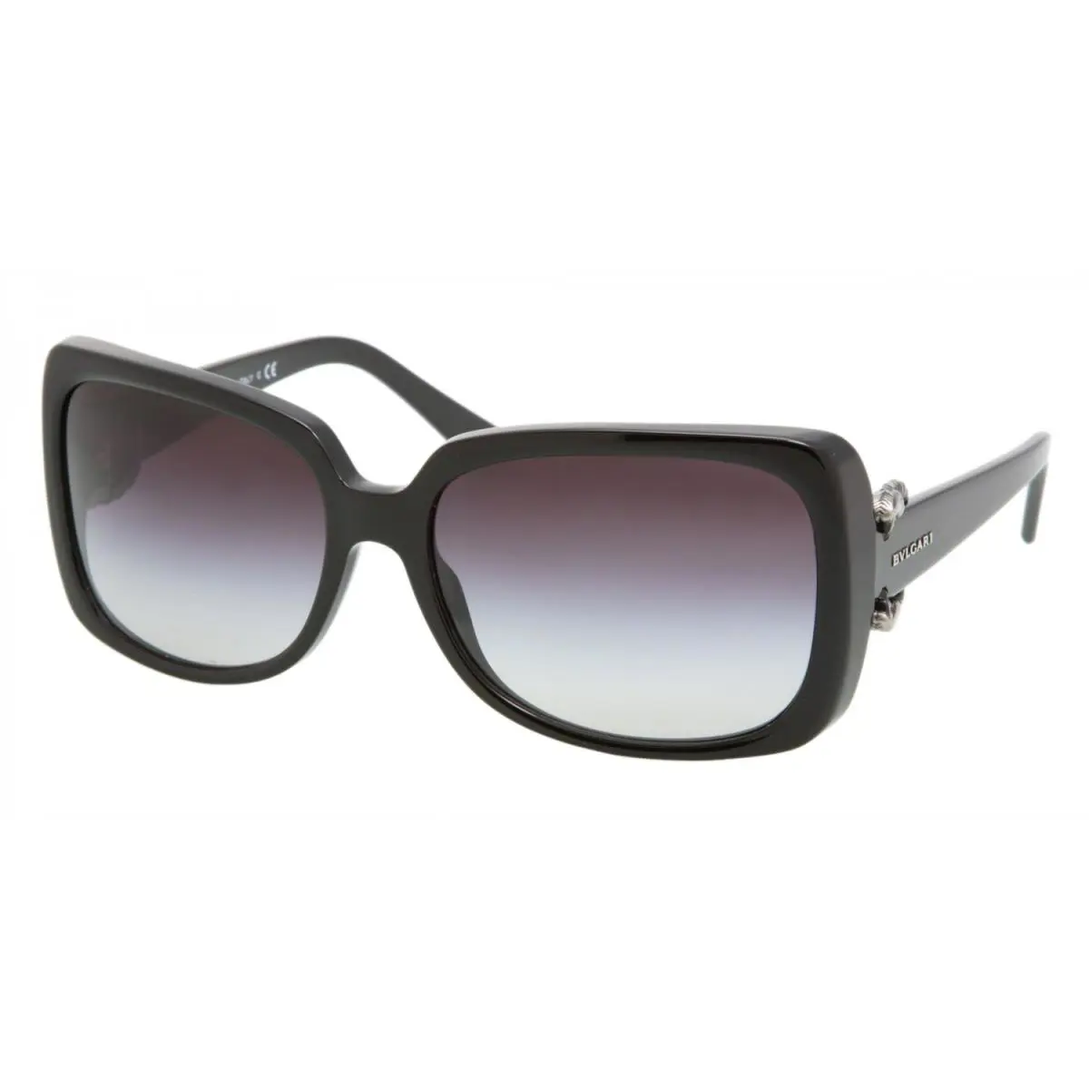 Bvlgari BV8076 501/8G Vintage Sunglasses 60mm Black / Grey Gradient Lens