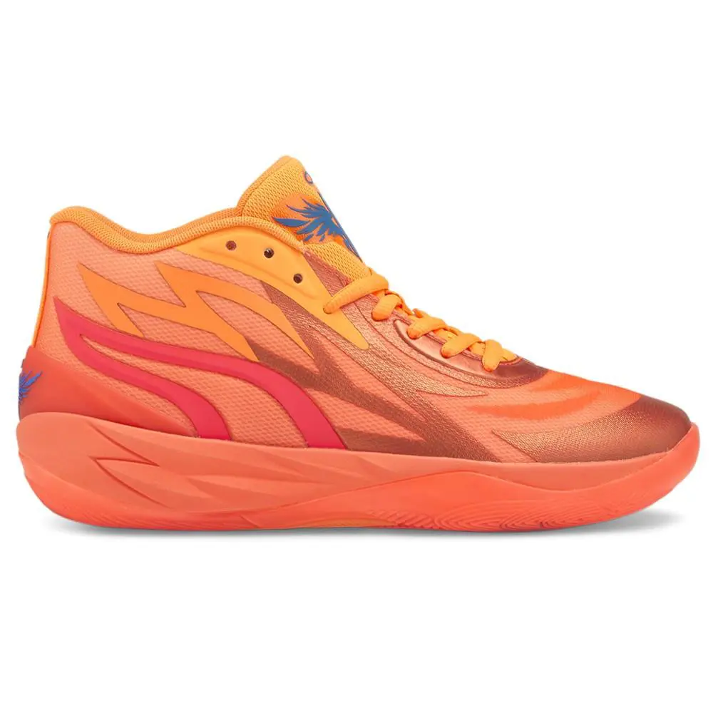 Puma Mb.02 Supernova Basketball Mens Orange Sneakers Athletic Shoes 37644201 - Orange