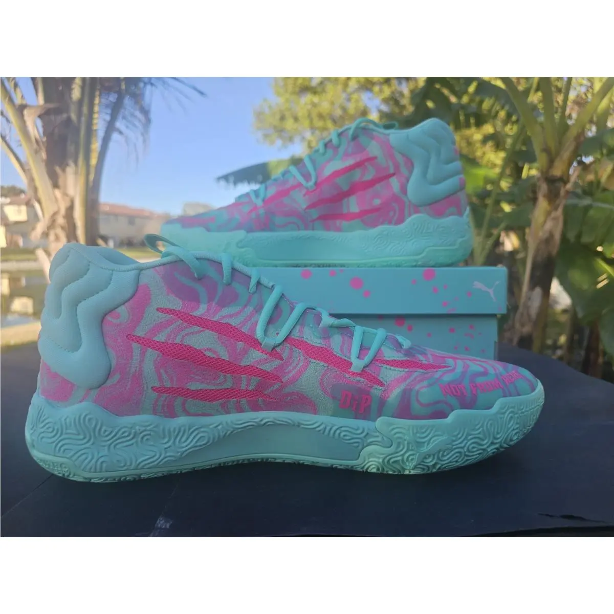 Mens Size 13 Puma Lamelo Ball MB.03 Miami Basketball Shoe Sneaker 310511 01